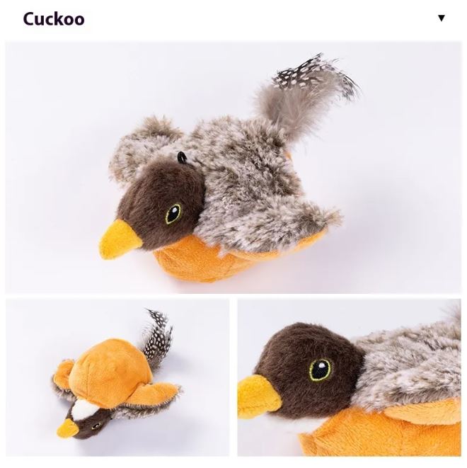 Flapping Bird Cat Toy  Interactive USB Rechargeable Cat Toy