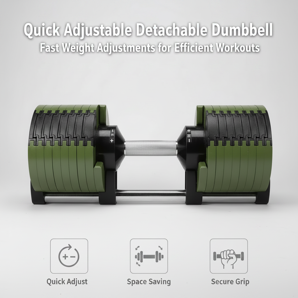 Quick Adjustable Detachable Dumbbell