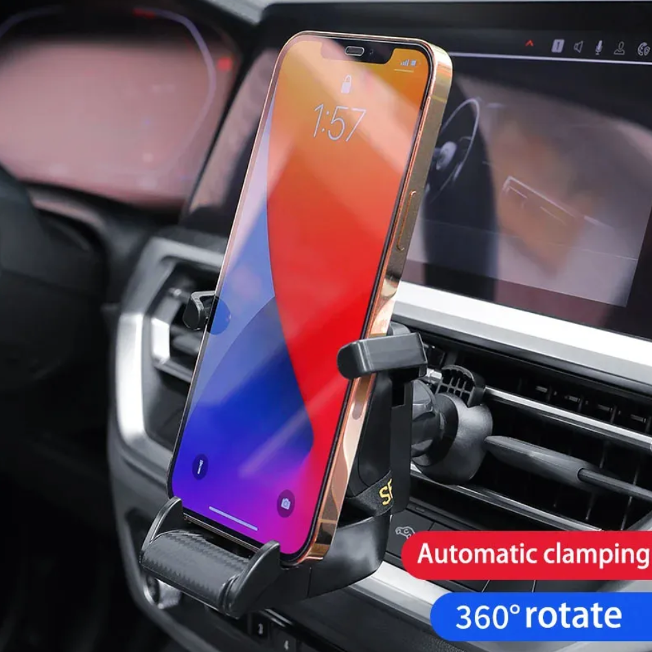 Racing Seat Car Phone Holder  360° Rotatable Air Vent Clip