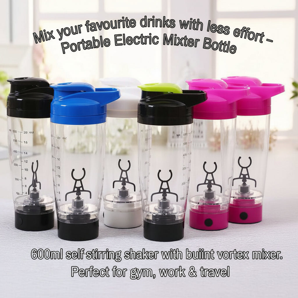Portable Electric Mixing Water Bottle Self Stirring Protein Shaker Cup