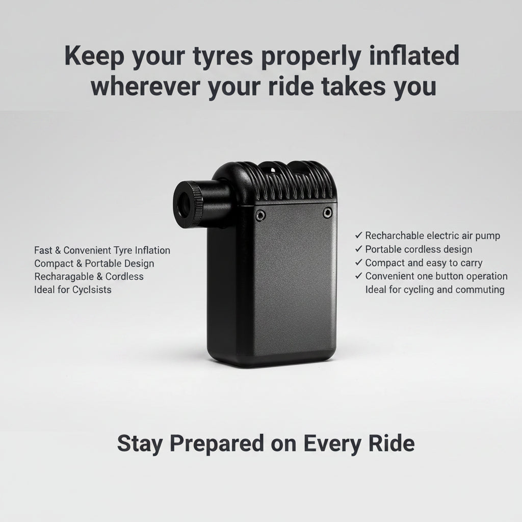 Rechargeable Electric Air Pump Portable Bike Tyre Inflator